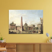 Toile Vue sur l'ancien marché (Insitu(Salon))