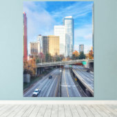 Toile Vue sur l'autoroute du paysage (Insitu (Plancher de Bois))