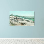 Toile Vue sur le Casino, la plage et la jetée (Insitu (Plancher de Bois))