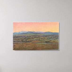 Toile Vue sur le désert de Mohave