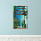 Toile Vue sur le lac ArrowheadLac Arrowhead, CA (Insitu (Plancher de Bois))