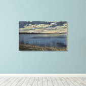 Toile Vue sur le lac Crowley (Insitu (Plancher de Bois))