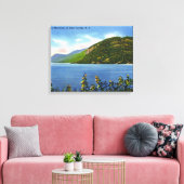 Toile Vue sur le lac de Deers Leap Mountain (Insitu(Salon))