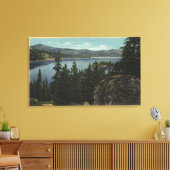 Toile Vue sur le lac depuis Castle Rock (Insitu(Salon))