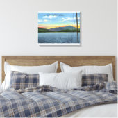 Toile Vue sur le lac depuis Whiteface Inn Dock (Insitu(Chambre))