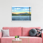 Toile Vue sur le lac depuis Whiteface Inn Dock (Insitu(Salon))