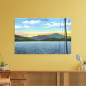 Toile Vue sur le lac depuis Whiteface Inn Dock (Insitu(Salon))