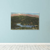 Toile Vue sur le lac Gregory et San Bernardino (Insitu (Plancher de Bois))