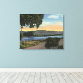 Toile Vue sur le lac Pinto (Insitu (Plancher de Bois))