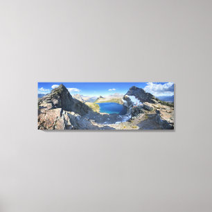Toile Vue sur le lac Sue - Parc national des Glaciers