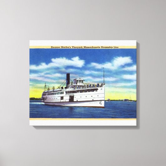 Toile Vue sur le martha's Vineyard Steamer (Recto)