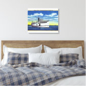 Toile Vue sur le martha's Vineyard Steamer (Insitu(Chambre))