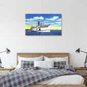 Toile Vue sur le martha's Vineyard Steamer (Insitu(Chambre))
