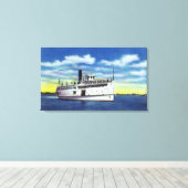 Toile Vue sur le martha's Vineyard Steamer (Insitu (Plancher de Bois))