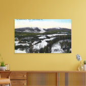 Toile Vue sur le mont Saddleback en hiver (Insitu(Salon))