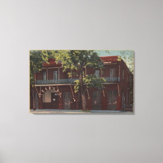 Toile Vue sur le Old Fallon Hotel & Theater (1860) (Recto)