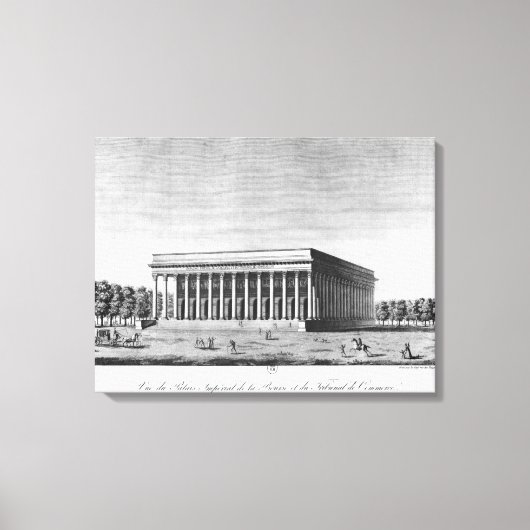 Toile Vue sur le Palais impérial de la Bourse (Recto)