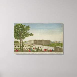 Toile Vue sur le Palais Royal de Hampton Court, public