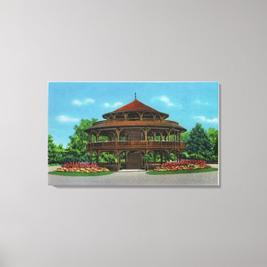 Toile Vue sur le Pavillon Highland Park (Recto)