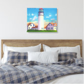 Toile Vue sur le phare de Highland (Insitu(Chambre))