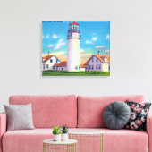 Toile Vue sur le phare de Highland (Insitu(Salon))