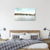 Toile Vue sur le pont New Lake Quinsigamond (Insitu(Chambre))
