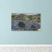 Toile Vue sur le port Isthme (Insitu (Plancher de Bois))