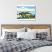 Toile Vue sur le pub de citrouille et Long Island (Insitu(Chambre))