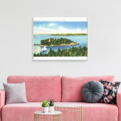 Toile Vue sur le pub de citrouille et Long Island (Insitu(Salon))