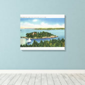 Toile Vue sur le pub de citrouille et Long Island (Insitu (Plancher de Bois))