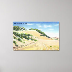 Toile Vue sur les dunes de sable de Cape Cod