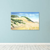 Toile Vue sur les dunes de sable de Cape Cod (Insitu (Plancher de Bois))