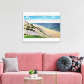 Toile Vue sur les dunes de sable et la plage (Insitu(Salon))