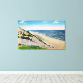 Toile Vue sur les dunes de sable et la plage (Insitu (Plancher de Bois))