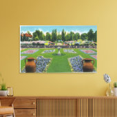 Toile Vue sur les jardins du lac Chautauqua (Insitu(Salon))