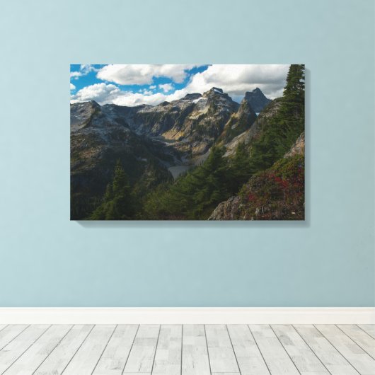 Toile Vue sur les lacs Middle et Lower Thornton (Insitu (Plancher de Bois))