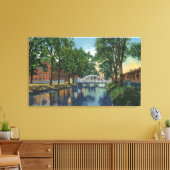 Toile Vue sur les moulins le long du canal (Insitu(Salon))