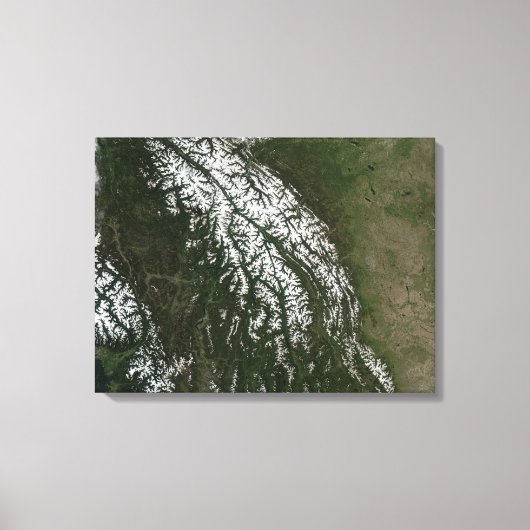 Toile Vue sur les Rocheuses (Recto)