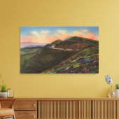 Toile Vue sur les sommets jumeaux et l'autoroute (Insitu(Salon))