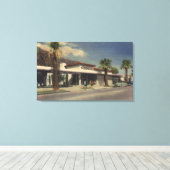 Toile Vue sur l'hôtel Palm Springs (Insitu (Plancher de Bois))