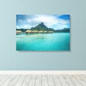 Toile Vue sur l'île de Bora Bora (Insitu (Plancher de Bois))
