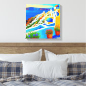 Toile Vue sur l'île de Santorin (Insitu(Chambre))