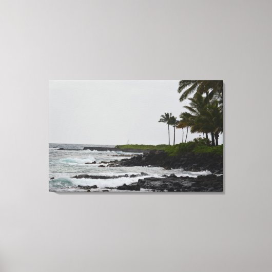 Toile Vue sur l'océan à Poipu (Recto)