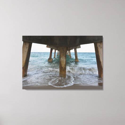 Toile Vue sur l'océan depuis Under the Pier (Recto)