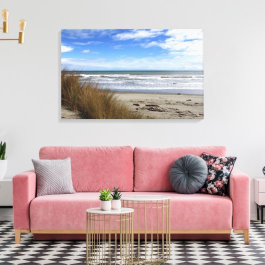 Toile Vue sur l'océan et la plage depuis les dunes (Insitu(Salon))