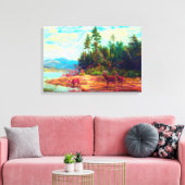 Toile Vue sur Long Lake Arthur Fitzwilliam Tait 1882 (Insitu(Salon))
