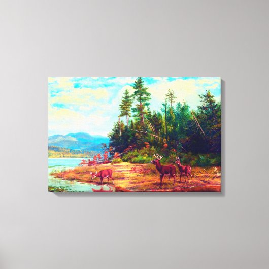 Toile Vue sur Long Lake Arthur Fitzwilliam Tait 1882 (Recto)