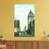 Toile Vue sur Market St vers les 3ème et Kearny (Insitu(Salon))