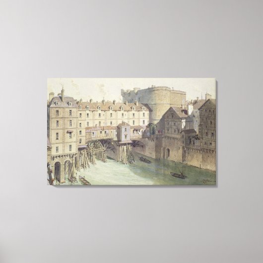 Toile Vue sur Petit Chatelet et le Petit Pont (Recto)