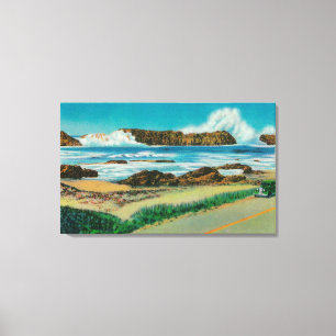 Toile Vue sur Seal Rock entre Waldport et Newport